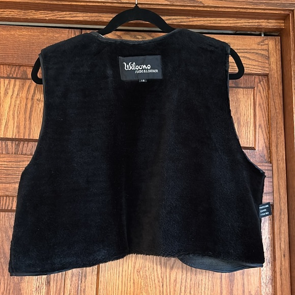 Wilsons Suede & Leather-Black Leather Jacket-Size 12-Excellent Condition - Picture 4 of 11